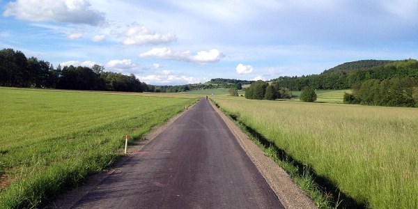 … und hier mein mittlerweile fast schon liebster Radweg: der durchs Thulbatal von Untererthal und Thulba.